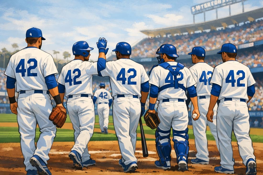 Every Player Wears Number 42 on Jackie Robinson Day
