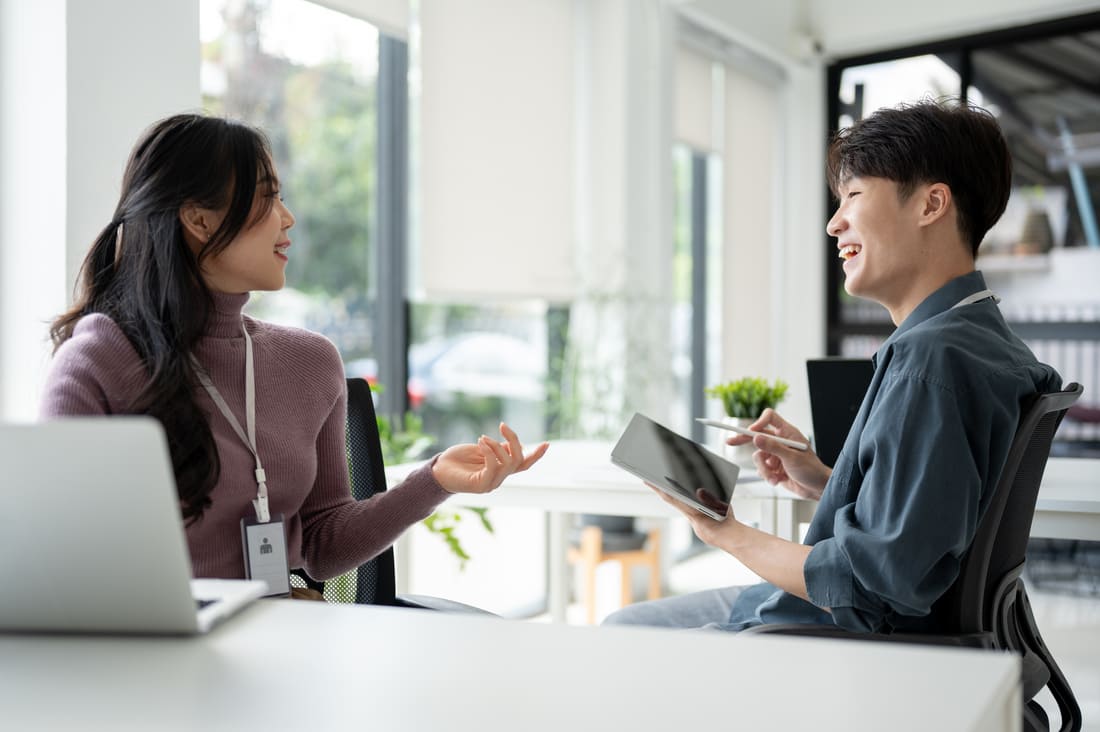 Talking about each others' roles